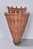 Wicker Backpack with Two (2) Leather Shoulder Straps