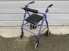 Four Wheel Walker Rollator With Fold Up Back Support