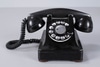 Desktop Steel Body Rotary Phone with Bakelite Handset