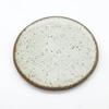 Small White Speckle Glazed Plate