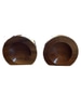 Wood oval round bookends