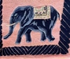 12x3 Pink Elephants Oriental Runner Rug