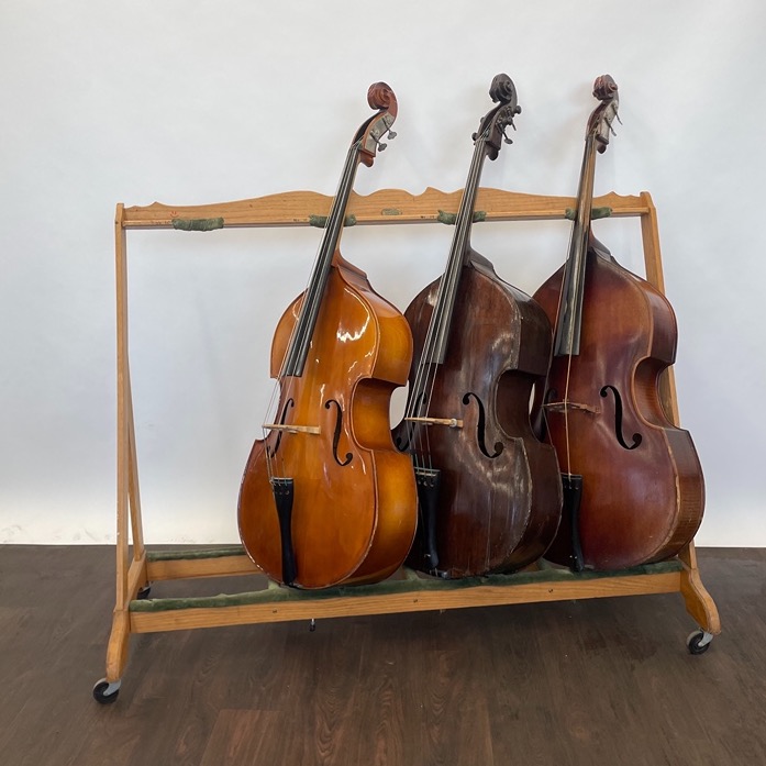 Double deals bass stand