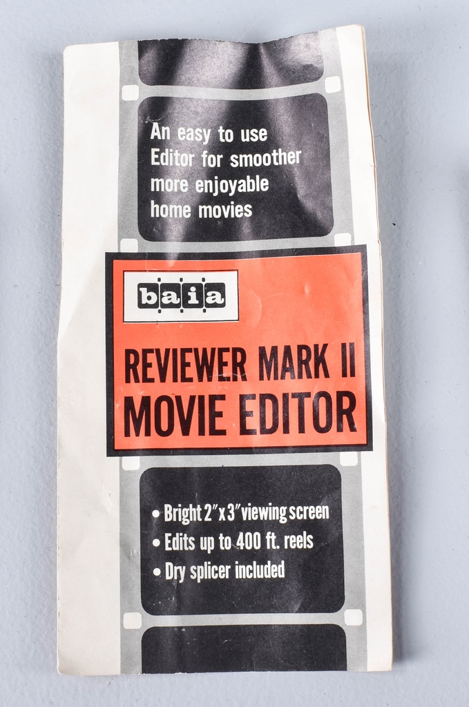 vintage Baia Mark II 8mm movie film editor / splicer w/original box