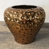 Gold Ceramic Honeycomb Vase B