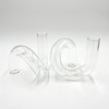 Coiled Clear Glass Bud Vase
