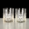 Pair of Vintage Cut Glass Whiskey Glasses