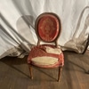 Rustic Velvet Balloon Back Chair
