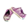 Shoes; Toddler, white & purple tie dye pattern,