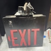 Vintage Illuminated Exit Sign Doubly Sides