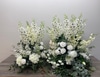 Silk Medium White Delphinium Pedestal Arrangements