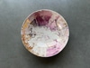 Shallow Coupe Bowl w 3 Feet Marble Gold and Purple Pattern