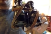 Vintage Binoculars with black leather and black metal