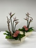 Birds of Paradise and Protea in Oval Boats