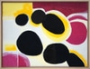 Cleared Collage Painting on Canvas; Abstract, Papaya Party Salad