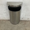 Stainless Steel Semi-Circular Trash Can