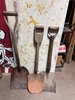 Vintage Rusty Garden Shovels Set