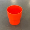 Orange Plastic Cup