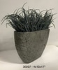 Faux Plant, Grass in pot, flat cylinder