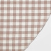 Round Tablecloth, Checkered Taupe