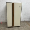 Vintage Beige Double Door Refrigerator