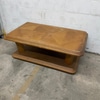 1980s Wooden Coffee Table with Shelf