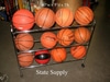 Basketball rolling cart chrome - 3 tier
