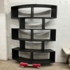 Modern Black Geometric Bookshelf