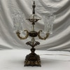 Vintage 2-Light Crystal Candelabra