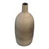 Heavy Brown Gray Ceramic Bottle Vase