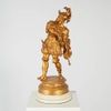 Classic Soldier Statue with Sword in Holster