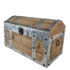 Wooden Chest With Tin Detailing