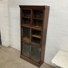 Antique Wooden Glass Front Bookcase