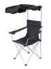 Outdoor/camp chair: Black folding chair with canopy