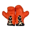 Mini Boxing Gloves; Orange, leather, decoration/display