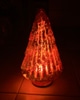 Light Up Christmas Tree, Red, Glass