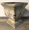 Large Metal Fleur de Lis Planter