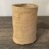 Burlap Glass Cylinder