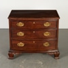 Chippendale Style Mahogany 3-Drawer Nightstand