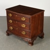 Chippendale Style Mahogany 3-Drawer Nightstand
