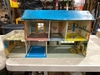 Dollhouse Marx 1950's Tin Litho Blue Roof