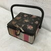 Vintage Floral Sewing Basket