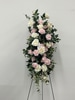 SILK Podium/Wall floral piece cream and pink