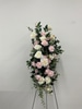 SILK Podium/Wall floral piece cream and pink