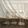 Clear Acrylic Display  Pedestals