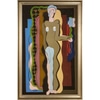 Framed Print of Nude with a Flower