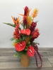 Silk.Tall Tropical Arrangement