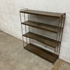 Rustic Wooden Industrial Shelf