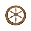 Small Antique Wood Buggy Wheel