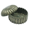 Scalloped Metal Container